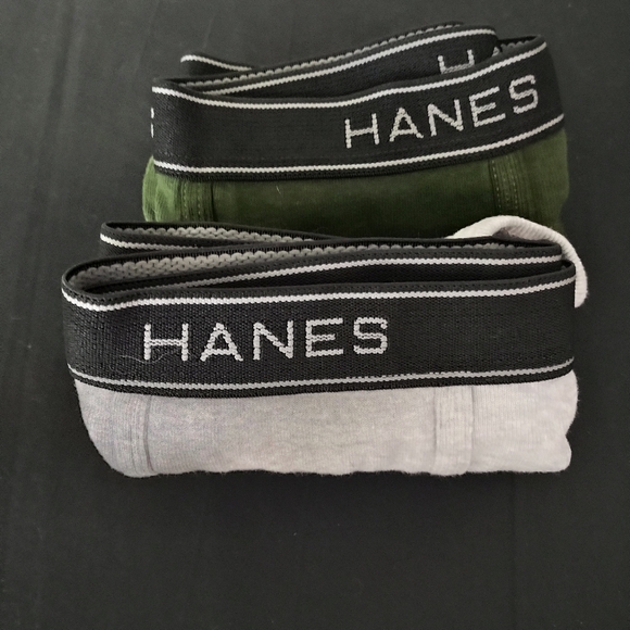 Hanes Briefs Size 2XL Never Been Worn/Washed One Green And One Grey NWOT - Picture 1 of 4